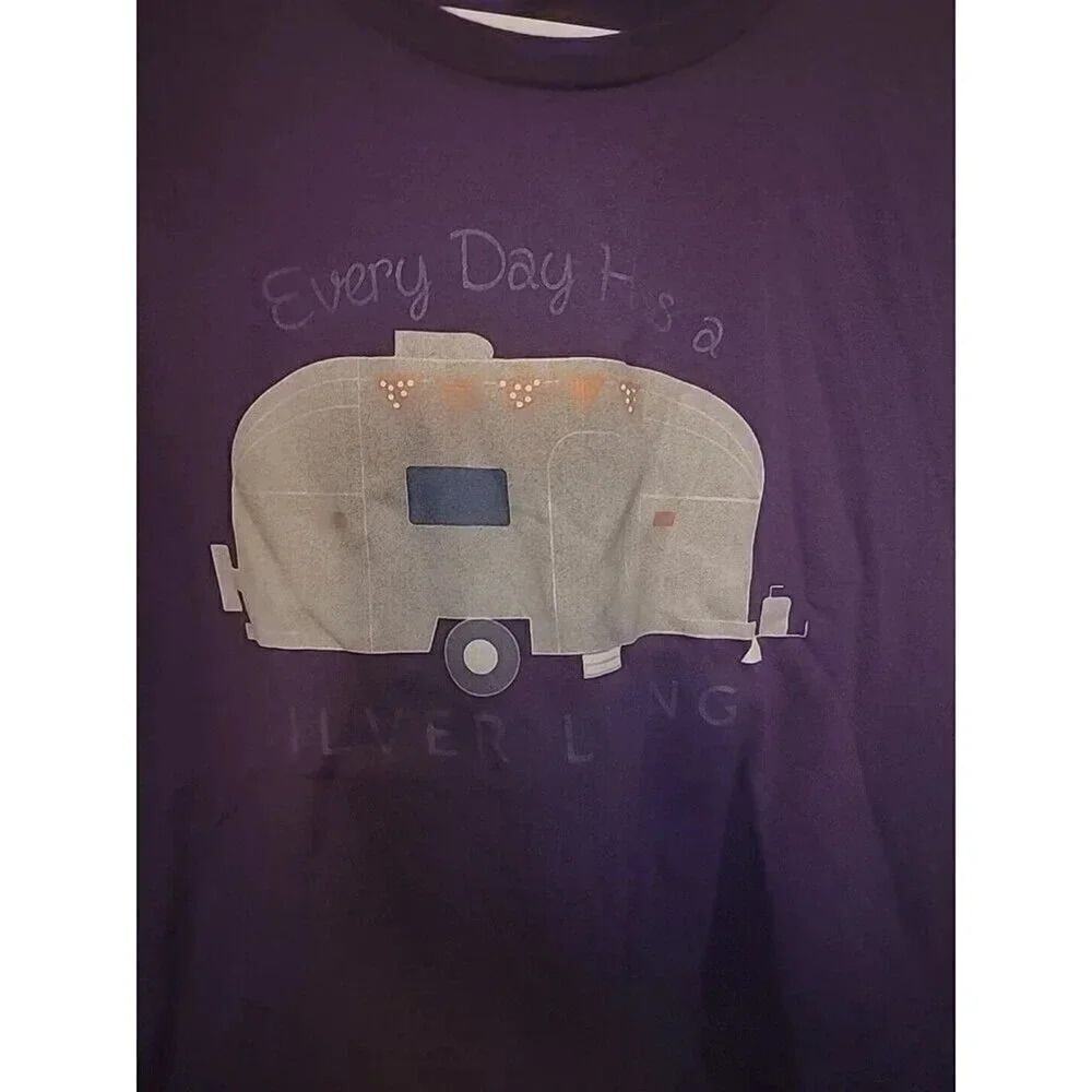 EVERYDAY HAS A SILVER LINING Shirt Womens‎ 2xL CR6 Excellent